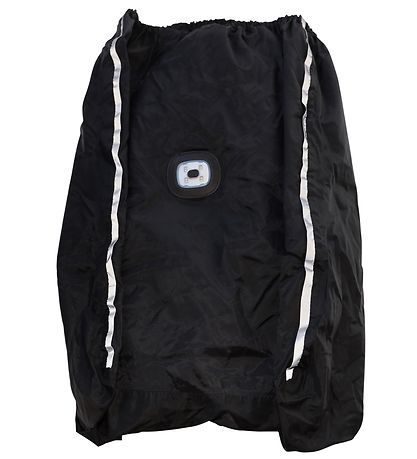 BabyDan Rain Cover To Pram - LED - Black