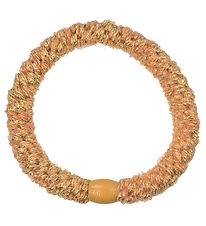 Kknekki Hair Tie - Mustard Yellow w. Velvet/Glitter