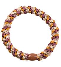 Kknekki Hair Tie - Pink/Mustard Yellow Glitter