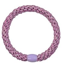 Kknekki Hair Tie - Pink/Silver Glitter