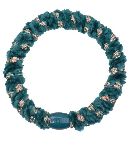 Kknekki Haargummi - Erdöl/Gold Velours m. Glitzer Kknekki Haargummi - Erdöl/Gold Velours m. Glitzer