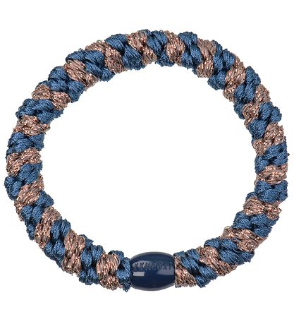 Kknekki Haarelastiek - Blauw/Bruin Glitter Kknekki Haarelastiek - Blauw/Bruin Glitter