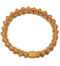 Kknekki Hair Tie - Mustard Yellow Glitter w. Lace Kknekki Hair Tie - Mustard Yellow Glitter w. Lace