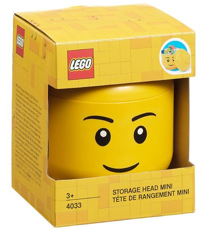 LEGO® Storage Säilytyslaatikko - Mini - Pää - 10 cm - Poika LEGO® Storage Säilytyslaatikko - Mini - Pää - 10 cm - Poika