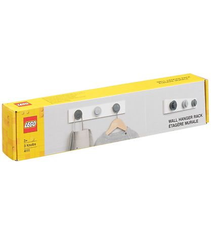 LEGO® Storage Coat Rack - 33 cm - Black/Grey