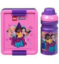 LEGO® Storage Lunchbox/Water Bottle - Friends - Purple/Pink LEGO® Storage Lunchbox/Water Bottle - Friends - Purple/Pink