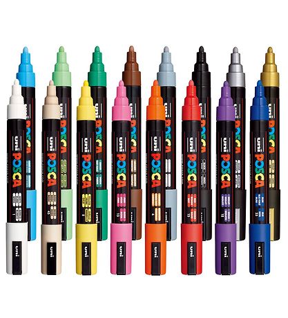Posca Markers - PC-5M - 16 pcs - Multicolour Posca Markers - PC-5M - 16 pcs - Multicolour