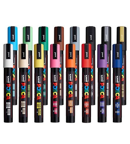Posca Markers - PC-5M - 16 pcs - Multicolour