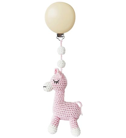 NatureZoo Kinderwagenspanner - Lama - Roze NatureZoo Kinderwagenspanner - Lama - Roze