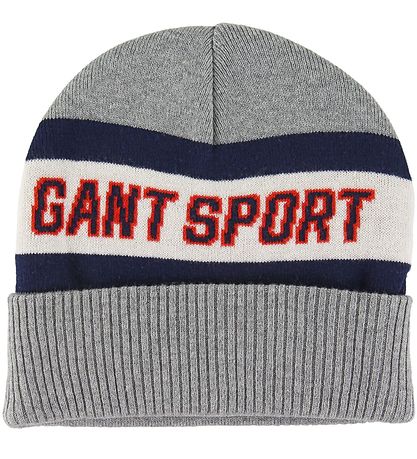 GANT Muts - Wol/Katoen - 2-lag - Sport - Grey Melange GANT Muts - Wol/Katoen - 2-lag - Sport - Grey Melange