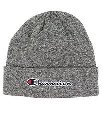 Champion 비니 - 니트 - 틴 - 그레이 멜란지 포함 로고