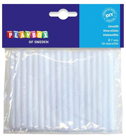 Playbox Liimatapit liimapistooliin - 18 kpl. - 7 mm Playbox Liimatapit liimapistooliin - 18 kpl. - 7 mm