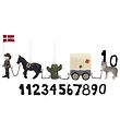 Kids by Friis Birthday Train - 45 cm - Cowboy w. 11 Numbers Kids by Friis Birthday Train - 45 cm - Cowboy w. 11 Numbers