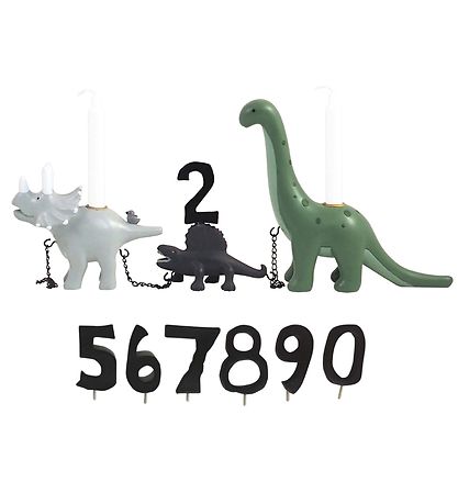 Kids by Friis Birthday Train - Dinosaur w. 11 Numbers Kids by Friis Birthday Train - Dinosaur w. 11 Numbers