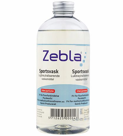 Zebla Sportwasmiddel - 1000 ml - Parfumvrij Zebla Sportwasmiddel - 1000 ml - Parfumvrij