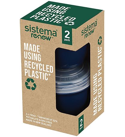 Sistema Snackboxes - Yogurt 2-Pack Renew - 150 ml - Navy Sistema Snackboxes - Yogurt 2-Pack Renew - 150 ml - Navy