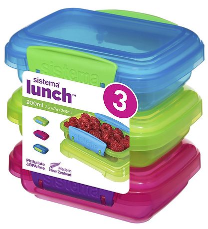Sistema Lunchboxes - Lunch Packs - 3-pack - 200 ml - Multi Sistema Lunchboxes - Lunch Packs - 3-pack - 200 ml - Multi