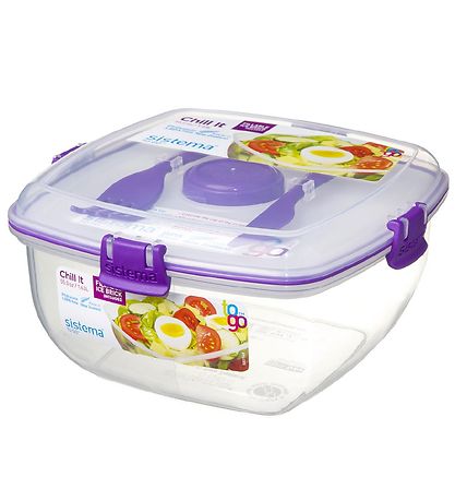 Sistema 도시락통 포함 액세서리 - 샐러드 맥스 - 1.63 l - 보라색