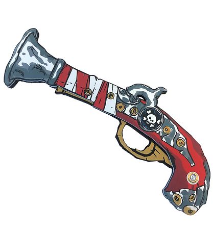 Déguisement Liontouch - Pistolet pirate - Rouge A Rayures
