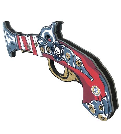 Déguisement Liontouch - Pistolet pirate - Rouge A Rayures