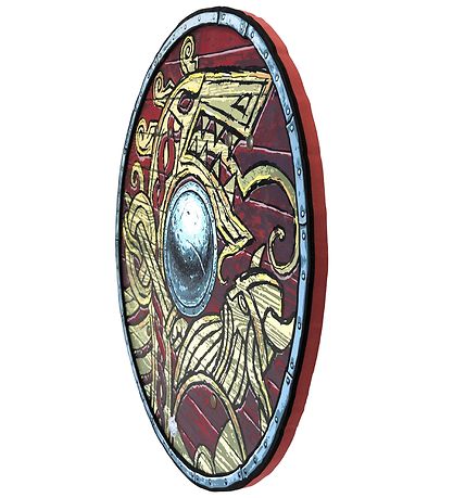 Liontouch 코스튬 의상 - 바이킹 방패 - 빨간색 Liontouch 코스튬 의상 - 바이킹 방패 - 빨간색