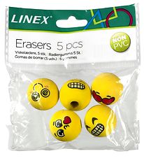 Gomme Linex - 5 pces - Émojis Gomme Linex - 5 pces - Émojis