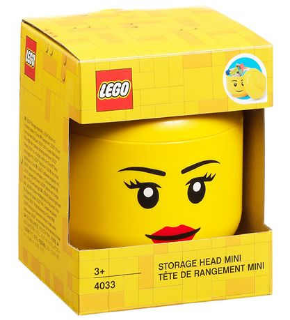 LEGO® Storage Storage Box - Mini - Head - 12 cm - Girl LEGO® Storage Storage Box - Mini - Head - 12 cm - Girl