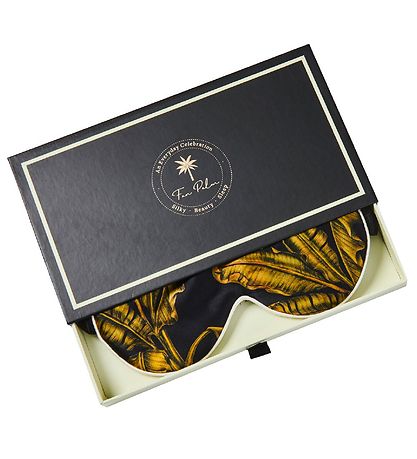 Fan Palm Sleeping mask - Silk - Tropical Black Fan Palm Sleeping mask - Silk - Tropical Black