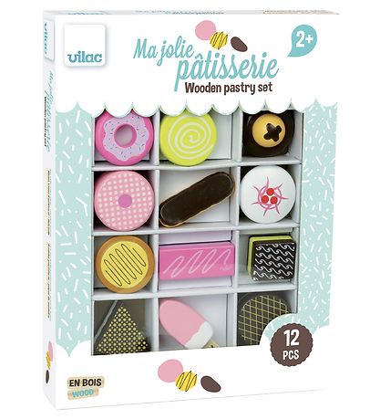 Vilac Play Food - 12 Parts - Cake Set