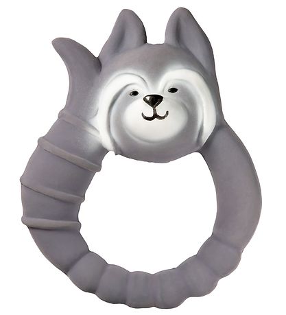 Natruba Teether - Natural rubber - Raccoon - Grey Natruba Teether - Natural rubber - Raccoon - Grey