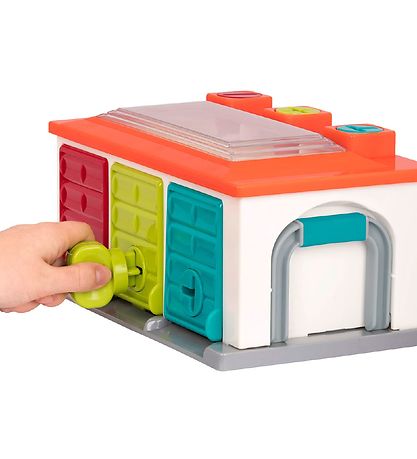 Battat Garage - 5 Parts - Red/Green/Blue Battat Garage - 5 Parts - Red/Green/Blue