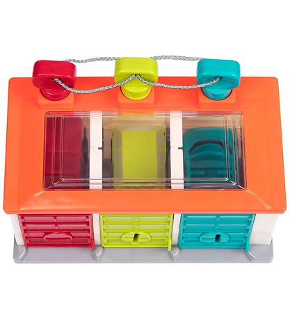 Battat Garage - 5 Parts - Red/Green/Blue Battat Garage - 5 Parts - Red/Green/Blue