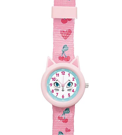 Djeco Wristwatch - Pink w. Cat