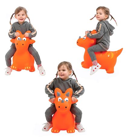 Ludi Bouncing Animal - Dino - Orange