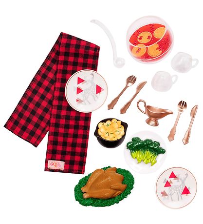 Accessoires de Poupée Our Generation - Dîner de Noël Accessoires de Poupée Our Generation - Dîner de Noël