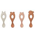 Cuillères Liewood - Liva - Silicone - 4 Pack - Rose Mix