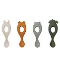 Cuillères Liewood - Liva - Silicone - 4 Pack - Hunter Green Mix