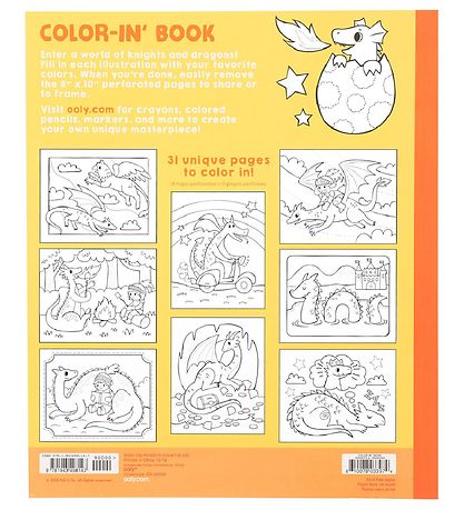 Ooly Colouring Book - 31 Pages - Knights and Dragons Ooly Colouring Book - 31 Pages - Knights and Dragons