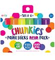 Ooly Jumbo Markers - Chunkies Paint Sticks - 6 pcs - Neon