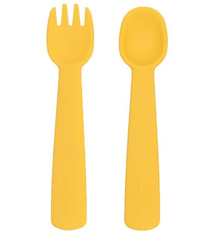 We Might Be Tiny Cutlery Set - Silicone - Yellow