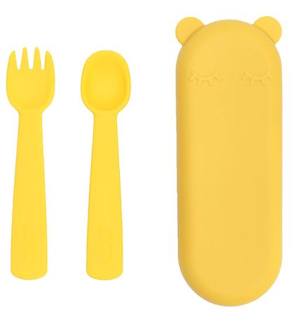 Couverts We Might Be Tiny - Silicone - Jaune Couverts We Might Be Tiny - Silicone - Jaune