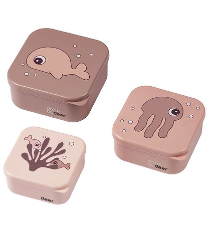 Done By Deer Snackbox - Sea Friends - 3-pack - Powder Done By Deer Snackbox - Sea Friends - 3-pack - Powder