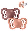 BIBS Couture Spenen - Maat 2 - 2-pack - Anatomisch - Peach/Woodc