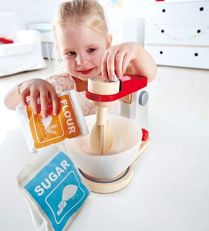 Hape Speelset - 4 Onderdelen - Mix & terug Mixer Hape Speelset - 4 Onderdelen - Mix & terug Mixer