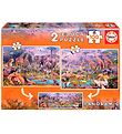 Educa Puzzlespiel - 2x100 - Panorama - Teile Teile - Savanne Educa Puzzlespiel - 2x100 - Panorama - Teile Teile - Savanne