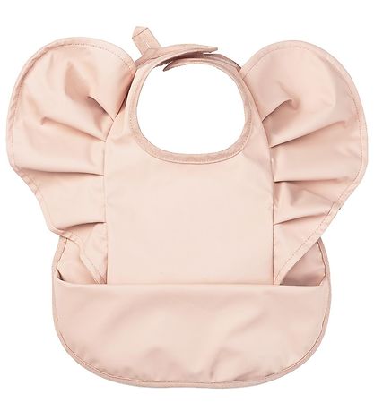Elodie Details Bib - Powder Pink w. Ruffles