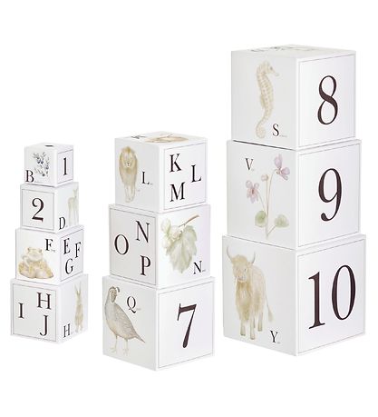 Cam Cam Stapelklötze - 10 st. - Alphabet Animals Cam Cam Stapelklötze - 10 st. - Alphabet Animals