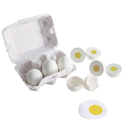 Hape Play Food - Egg Carton w. Eggs