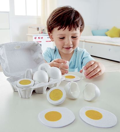 Hape Play Food - Egg Carton w. Eggs