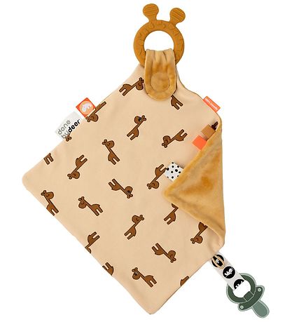 Done By Deer Comfort Blanket w. Teether- Yellow